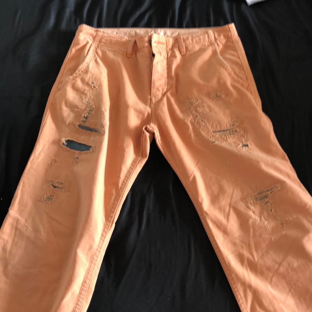 True Religion Peach Distressed Jeans